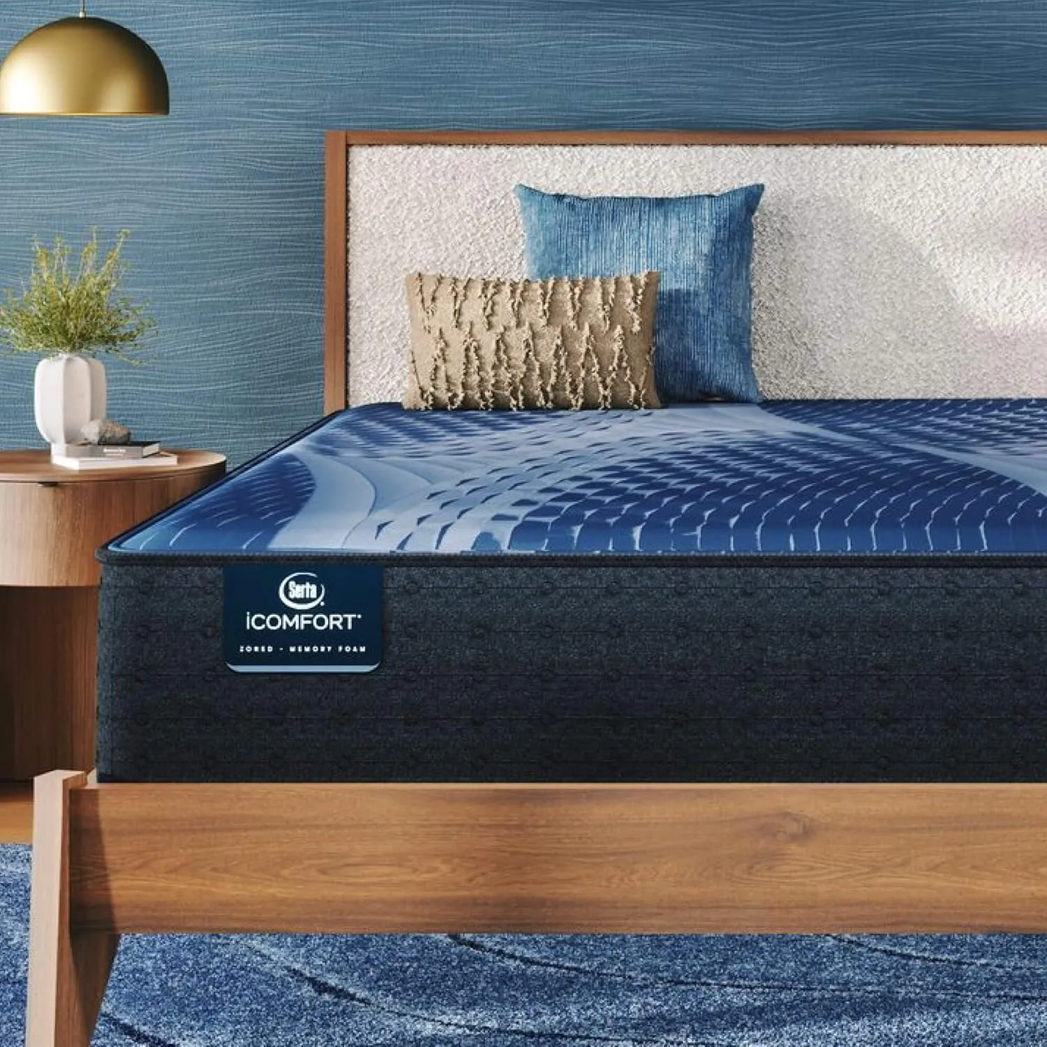 Serta iComfort - Aspire 14" Plush King Memory Foam Mattress - Pressure-Relieving, Cooling, and Supportive for a Restorative Sleep - 100 Night Trial, CertiPUR-US Certified