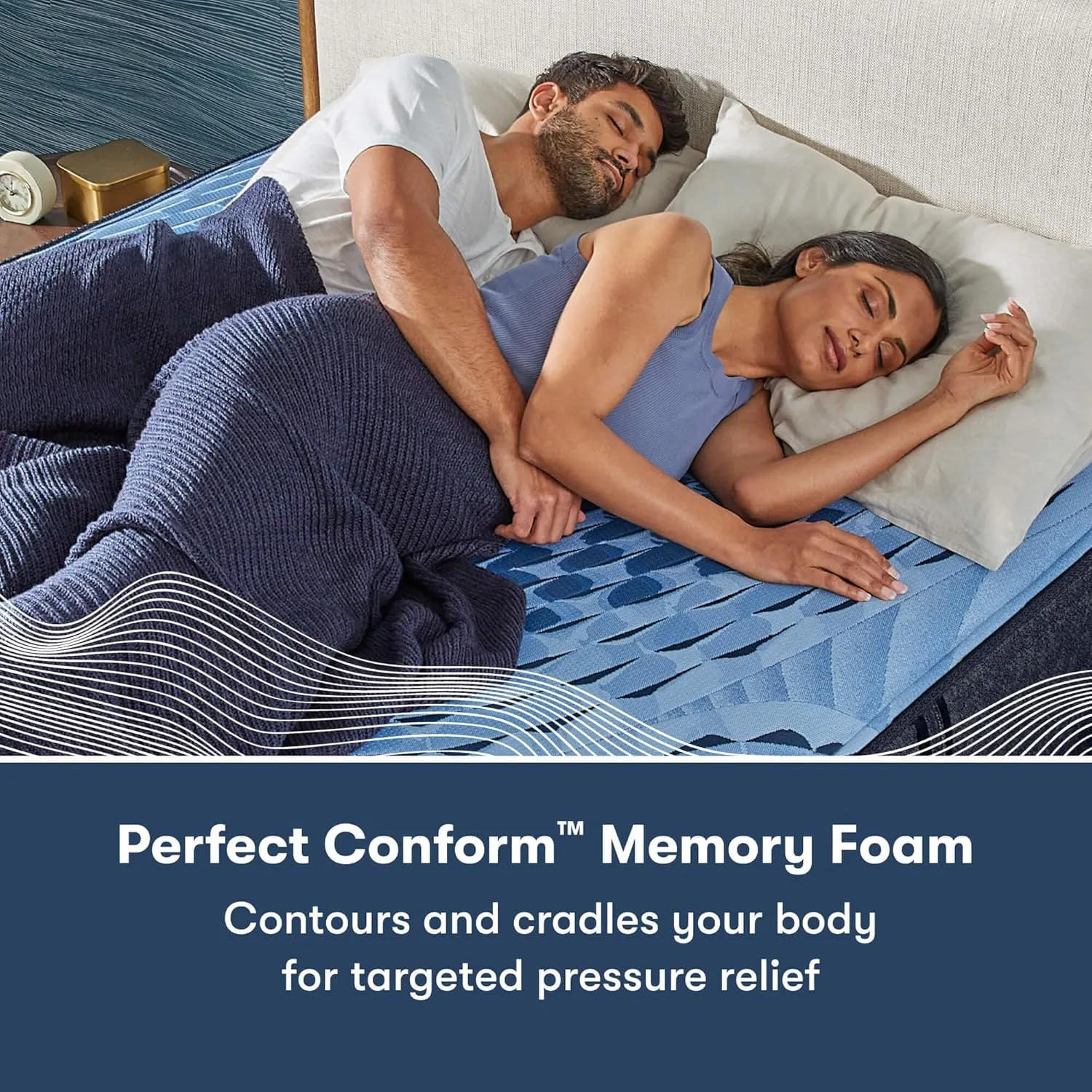 Serta iComfort - Aspire 14" Plush King Memory Foam Mattress - Pressure-Relieving, Cooling, and Supportive for a Restorative Sleep - 100 Night Trial, CertiPUR-US Certified
