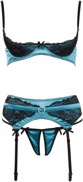 Shelf Bra Set Jade, Green, 85 B/Large