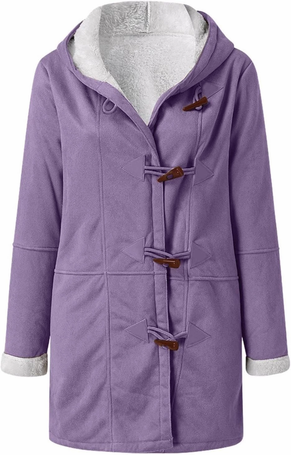 Sherpa Fleece Lined Jacket For Women 2024 Winter Warm Shearling Coat Casual Loose Plus Size Hooded Jackets With Pocket