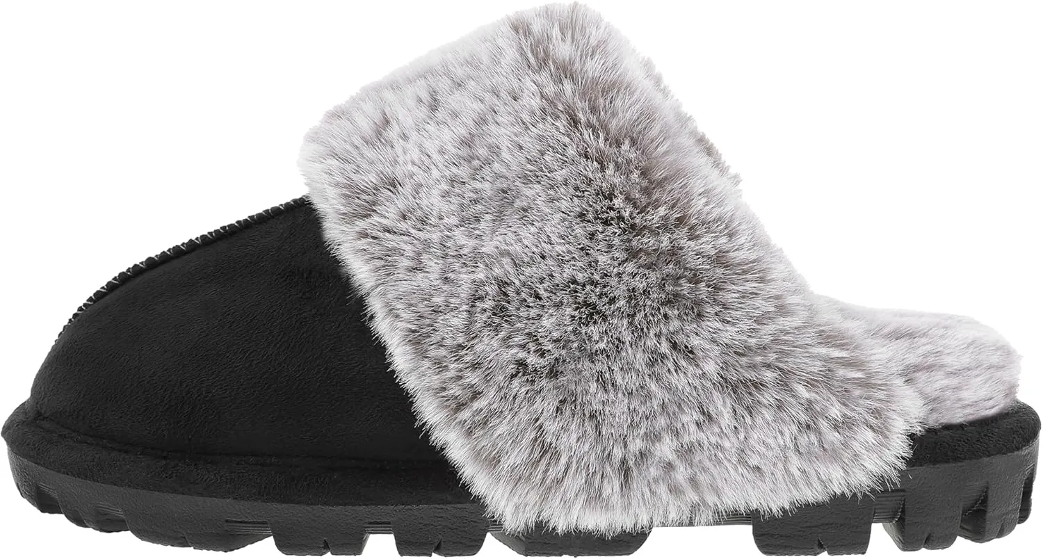 shoeslocker Womens House Slippers Memory Foam Slippers for Women Indoor Outdoor Womens House Shoes