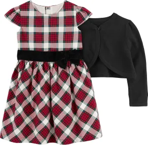 Simple Joys by Carter's Toddlers and Baby Girls' 2-Piece Special Occasion Dress and Cardigan Set