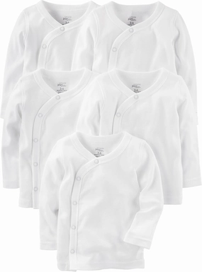 Simple Joys by Carter's Baby 5-Pack Side-snap Long-Sleeve Shirt