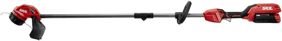 SKIL PWR CORE 40 Brushless 40V 14'' String Trimmer Kit with Dual Line Bump Feed, Includes 2.5Ah Battery and Auto PWR JUMP Charger - LT4818-10