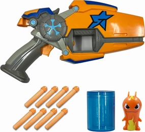 Slugterra Eli's Rapid Fire Blaster, Holds 6 Slug Ammo, Foam Slugs Shoot Over 30 Feet, Pull Back to Launch Each Slug, Includes 8 Slug Ammo, Toy for Kids & Teens