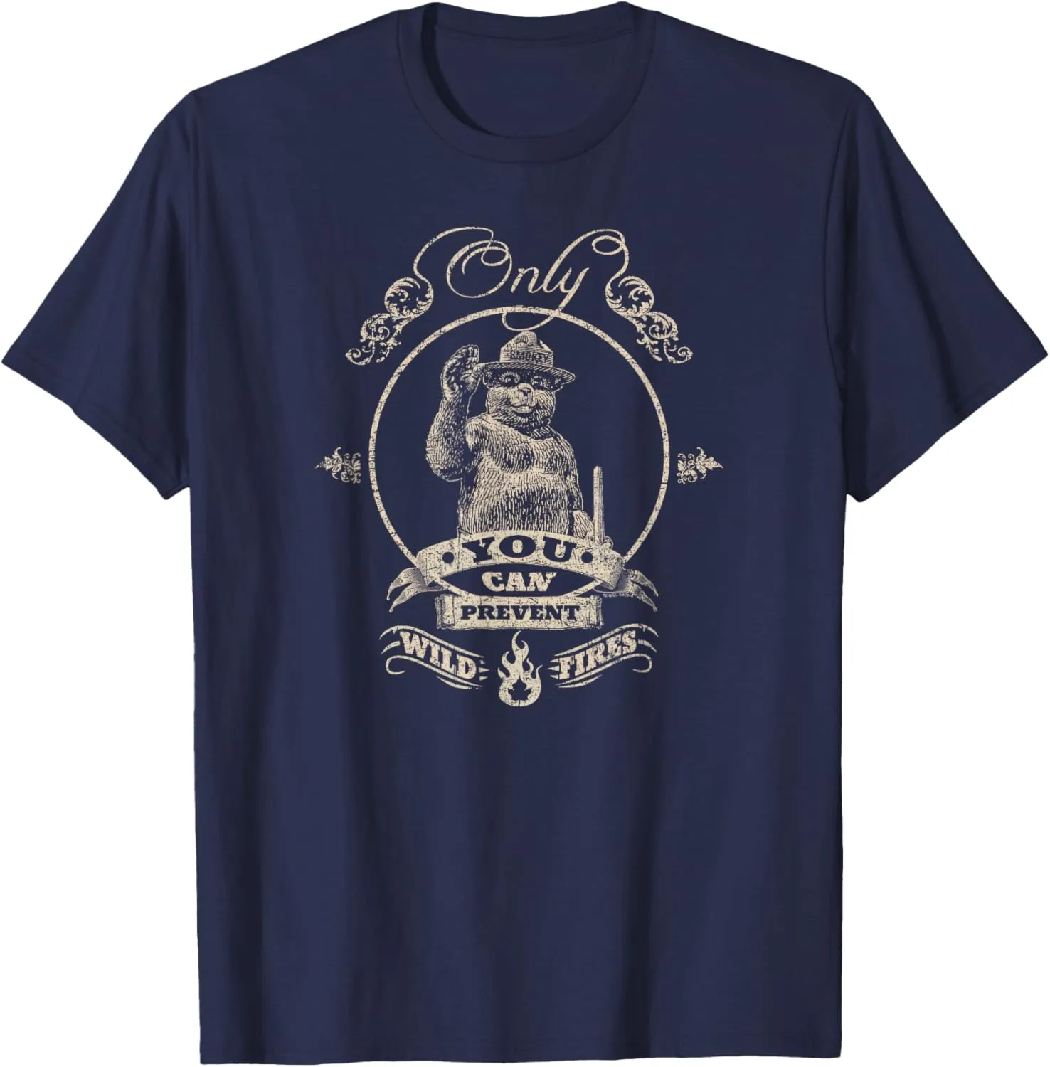 Smokey Bear Smokey Arabesque Version 2 T-Shirt