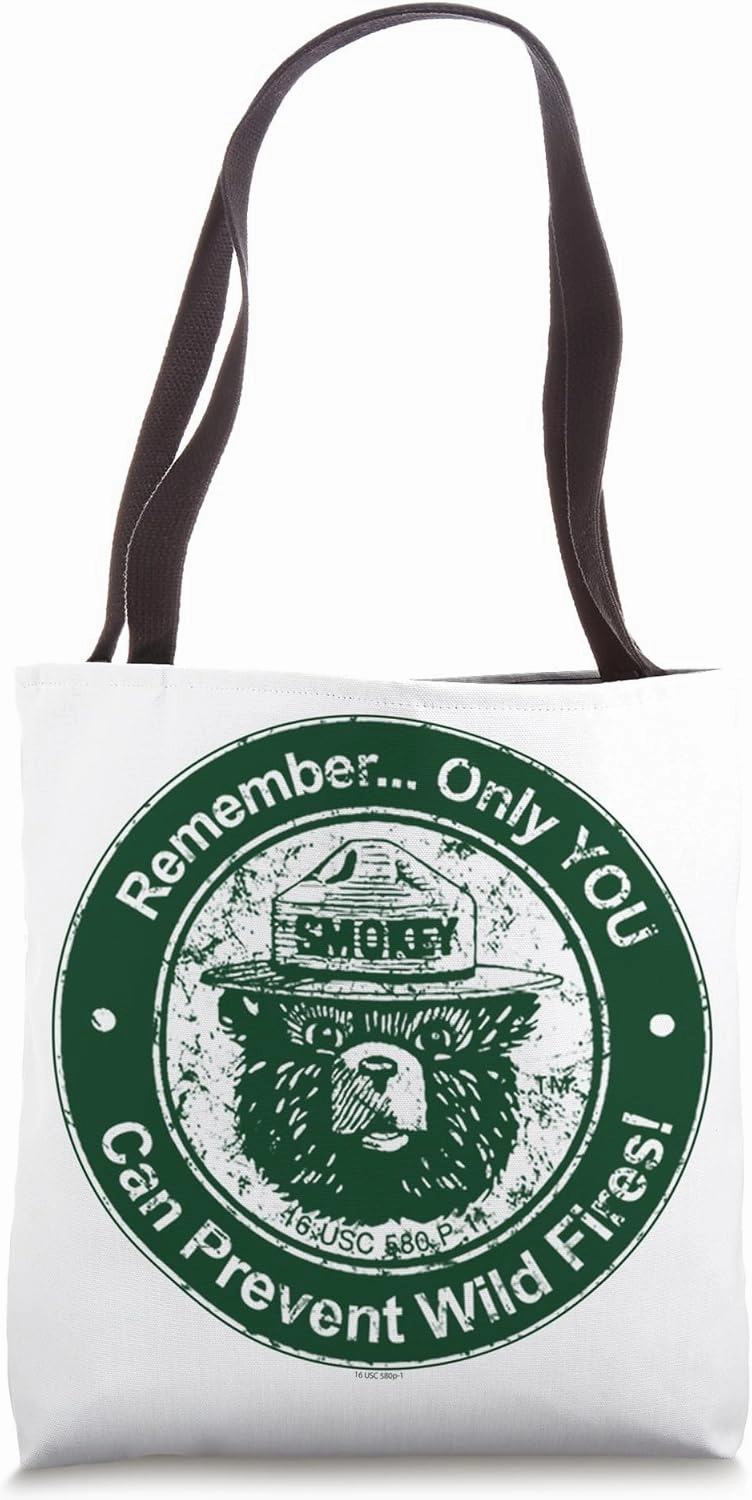 Smokey Bear Only You Green Seal Tote Bag