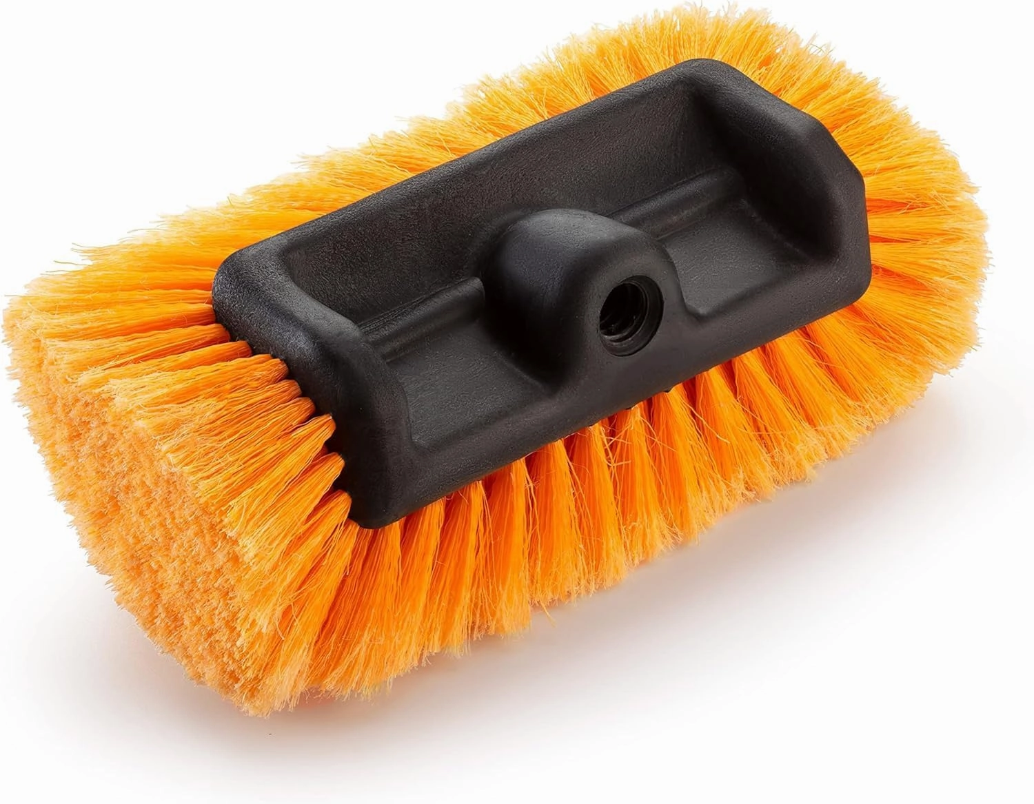 Soft Car Wash Brush Head with 5-Sided Soft Bristle // Soft Scrub RV Wash Brush for Vehicles // Twist-On Truck Washing Brush Fits Standard Acme Threaded Extension Poles (Pole Sold Separately)