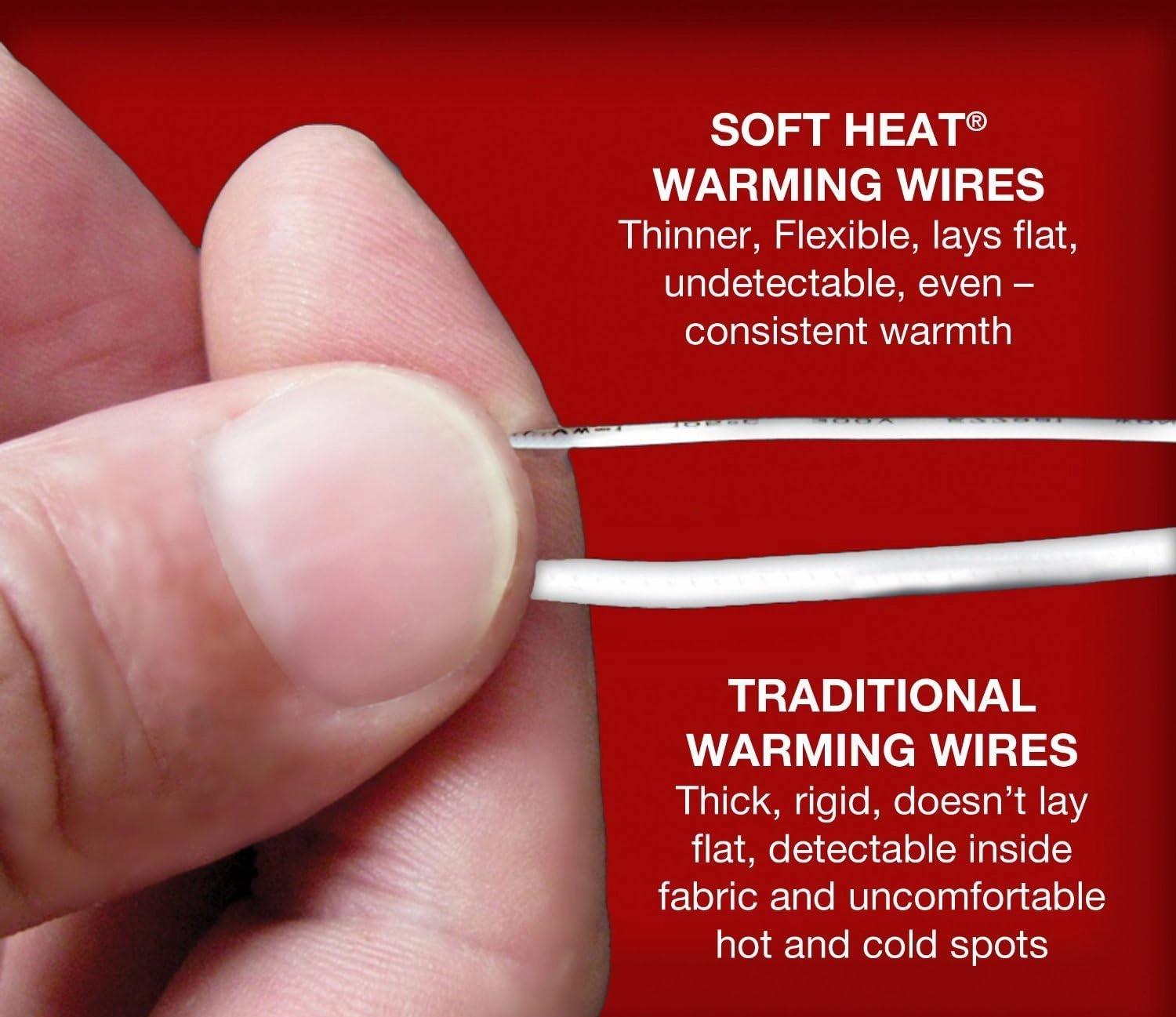 SoftHeat - King Micro-Fleece Heated Blanket - Luxuriously Warm & Soft Electric Blanket, Patented Low-Voltage Technology (Natural, King)