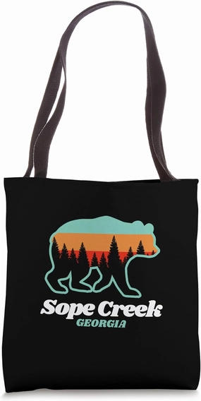 Sope Creek Cobb County Georgia Summer Bear Tote Bag