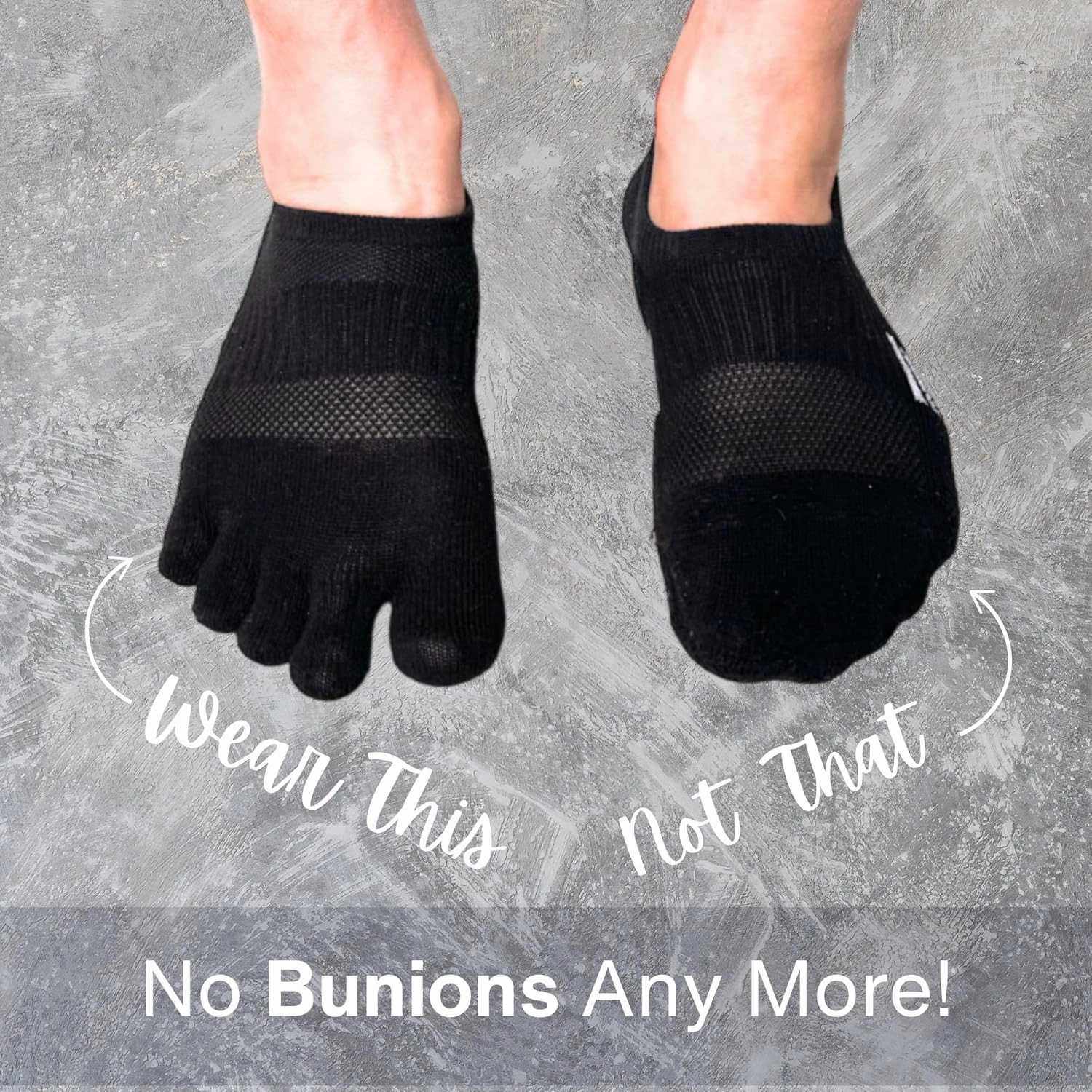soxsense Cushion No Show Toe Socks For Women Five Finger Socks Low Cut Athletic Running Socks 4 Pairs