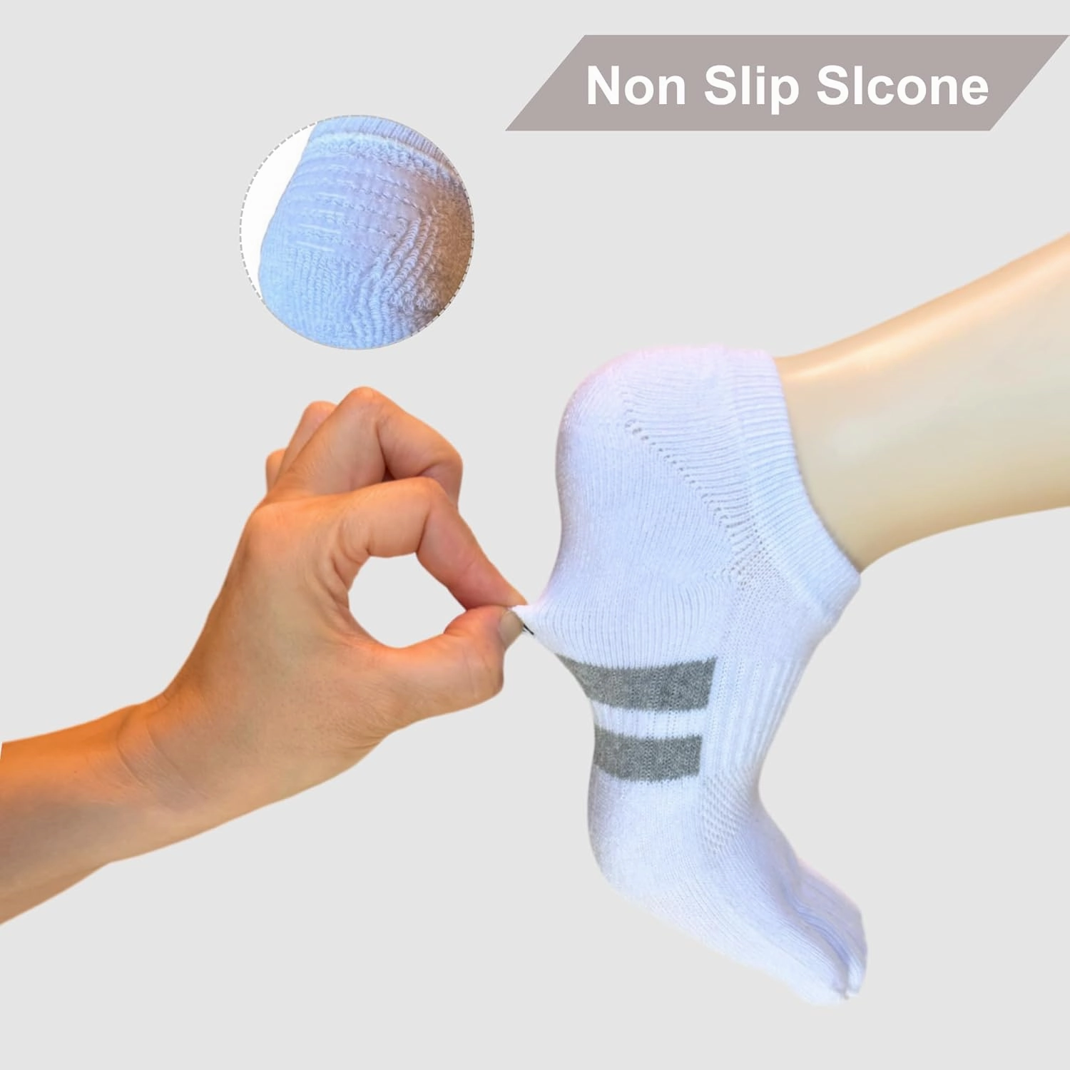 soxsense Cushion No Show Toe Socks For Women Five Finger Socks Low Cut Athletic Running Socks 4 Pairs