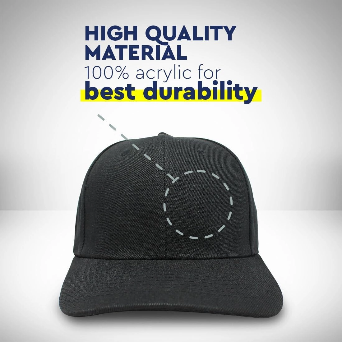 Speedy Pros Baseball Caps for Men & Women Embroidered Security Gold Embroidery Ladies & Men Baseball Hats Acrylic