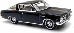 Sports car Metal Model Diecast 1:87 Scale for Chrysler Plymouth Coupe Black Car Model Alloy Miniature Car Ornament Toy for Home Décor