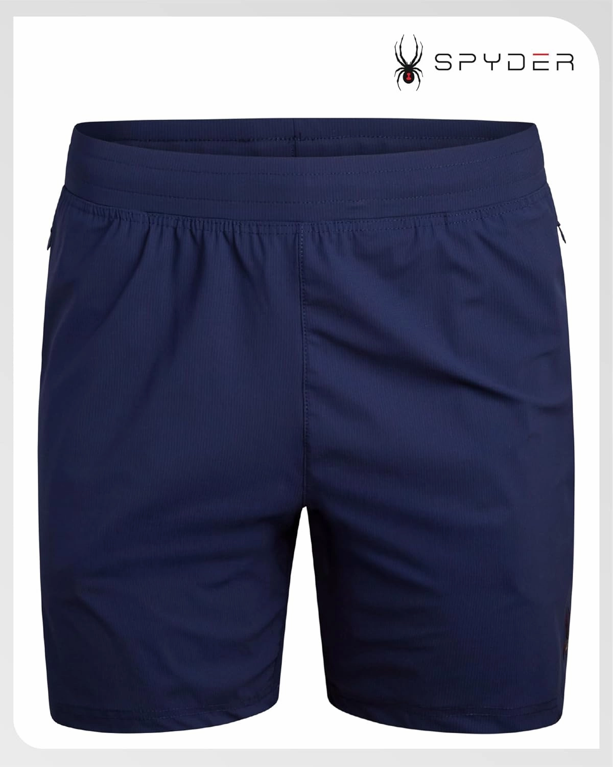 Spyder Men's Gym Shorts - Nylon Stretch 7'' Knit Active Workout Shorts with Zipper Pockets for Running, Hiking (Sizes: S-XL)