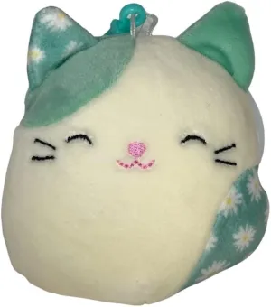 Squishmallows Official Kellytoy Easter Squad Squishy Soft Plush Toy Animal (3.5 Inch Clip, Kesla Cat)