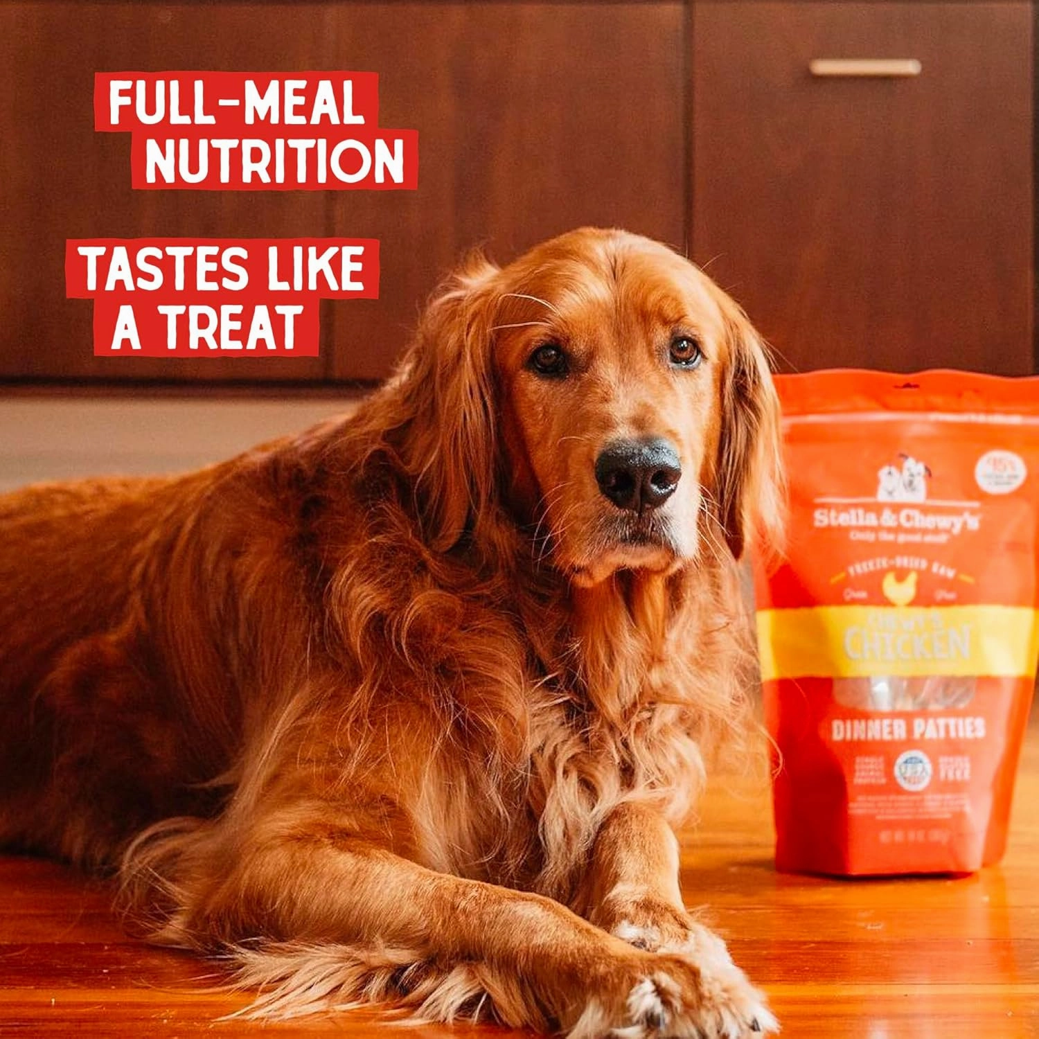 Stella & Chewy's Freeze-Dried Raw Dinner Patties - Chicken Recipe - High Protein Grain-Free Puppy & Dog Food - Perfect For Picky Eaters - 5.5 oz