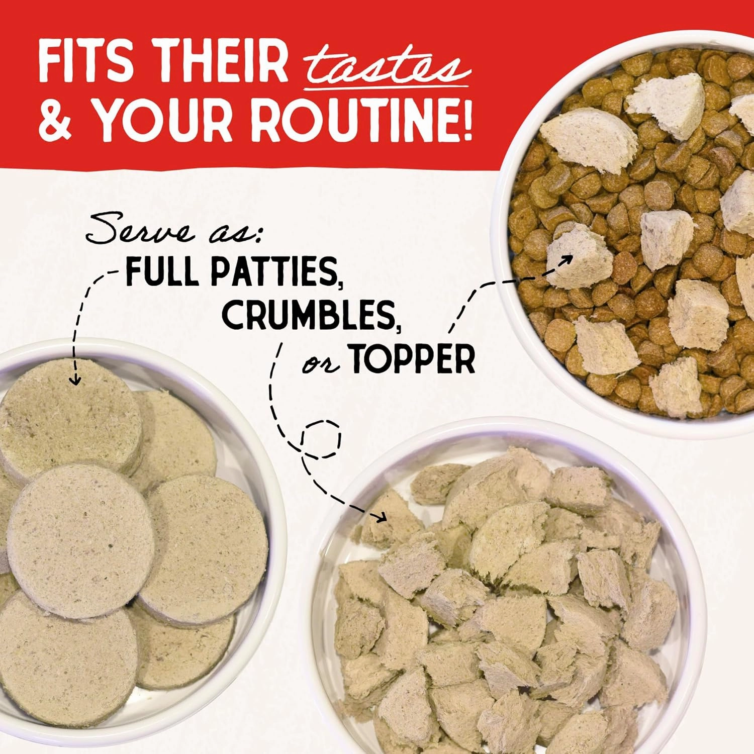 Stella & Chewy's Freeze-Dried Raw Dinner Patties - Chicken Recipe - High Protein Grain-Free Puppy & Dog Food - Perfect For Picky Eaters - 5.5 oz