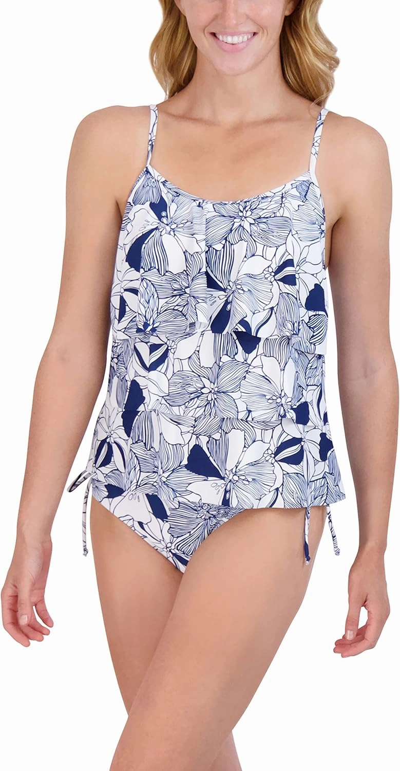 Stella Parker Women's Tankini Quick Dry, Tummy Control, 2 Piece Swimsuit Set, Adjustable, Bathing Suits