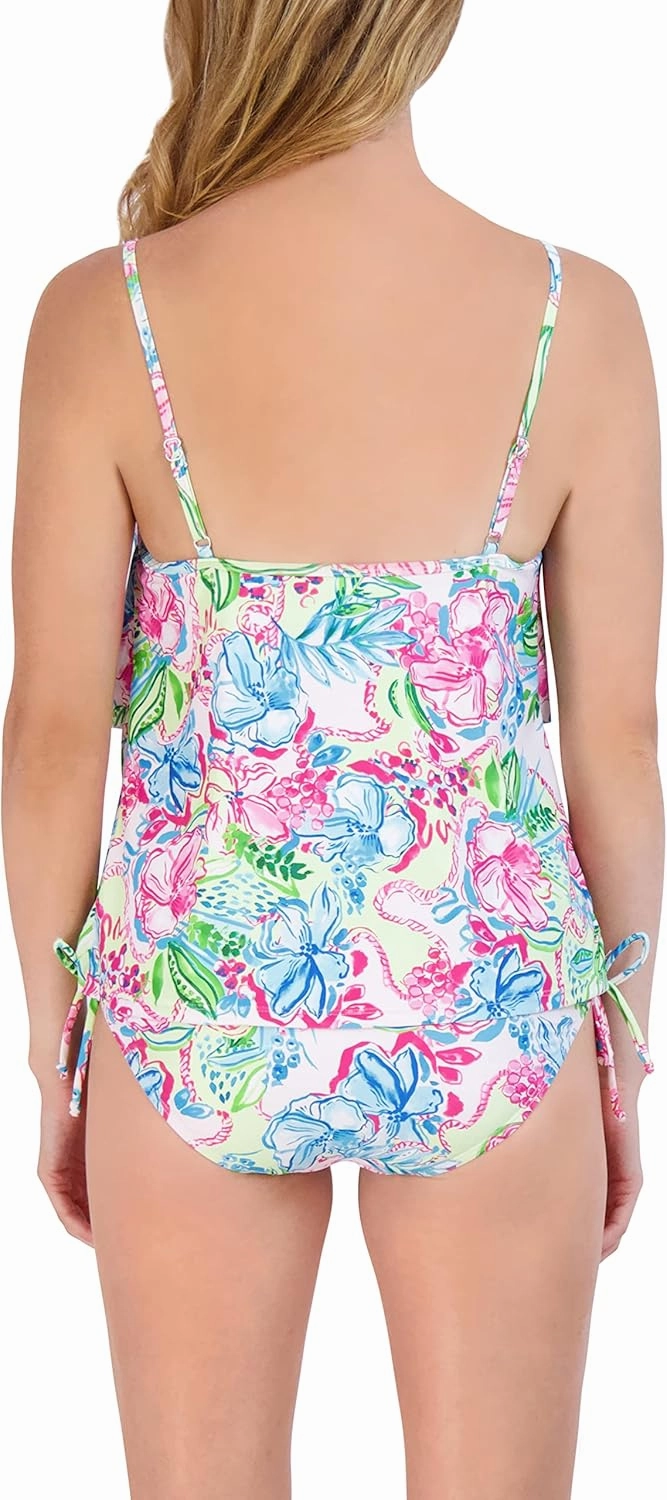 Stella Parker Women's Tankini Quick Dry, Tummy Control, 2 Piece Swimsuit Set, Adjustable, Bathing Suits