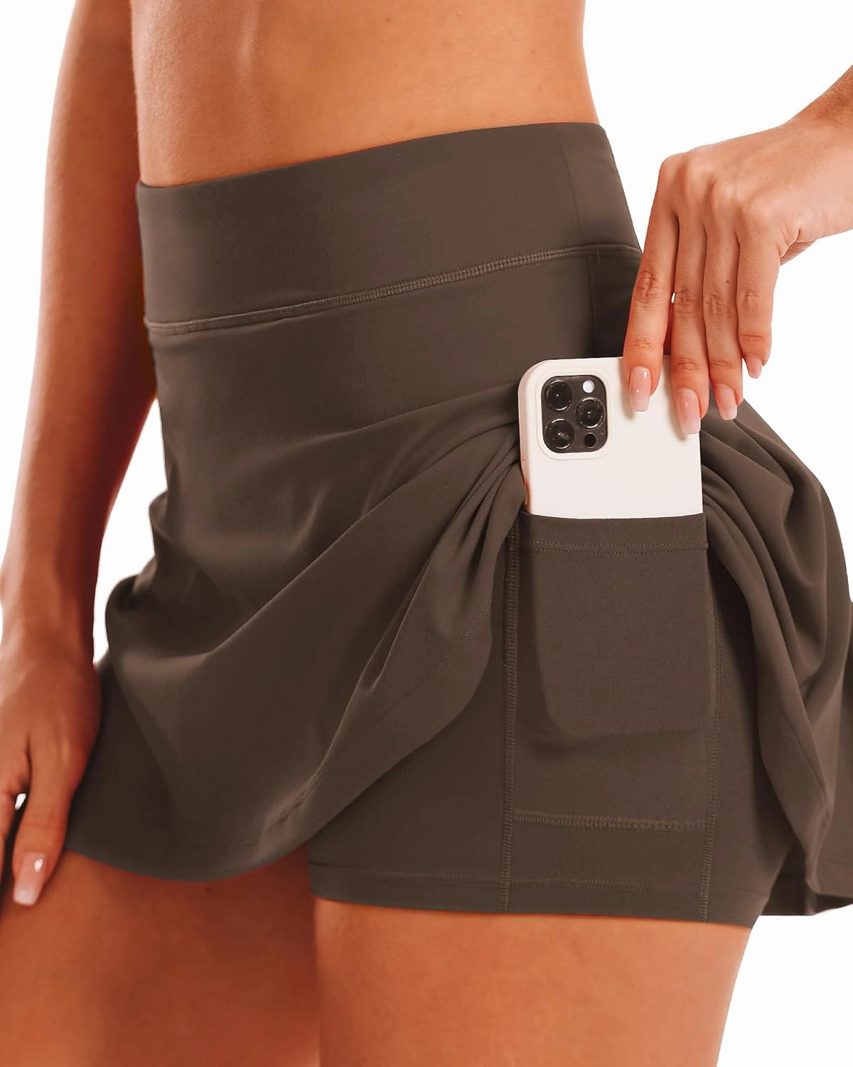 Stelle Women Tennis Skirt Golf Skorts Athletic High Waisted with Pockets Inner Shorts Sport Workout Pleated Pickleball