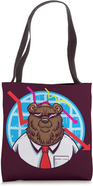Stock Market Bear Trader Tote Bag