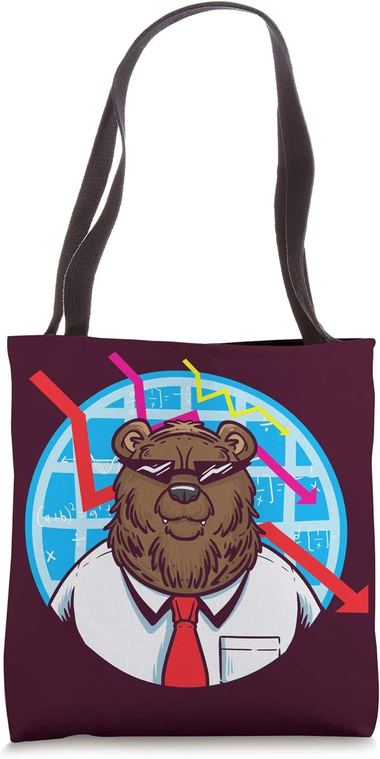 Stock Market Bear Trader Tote Bag