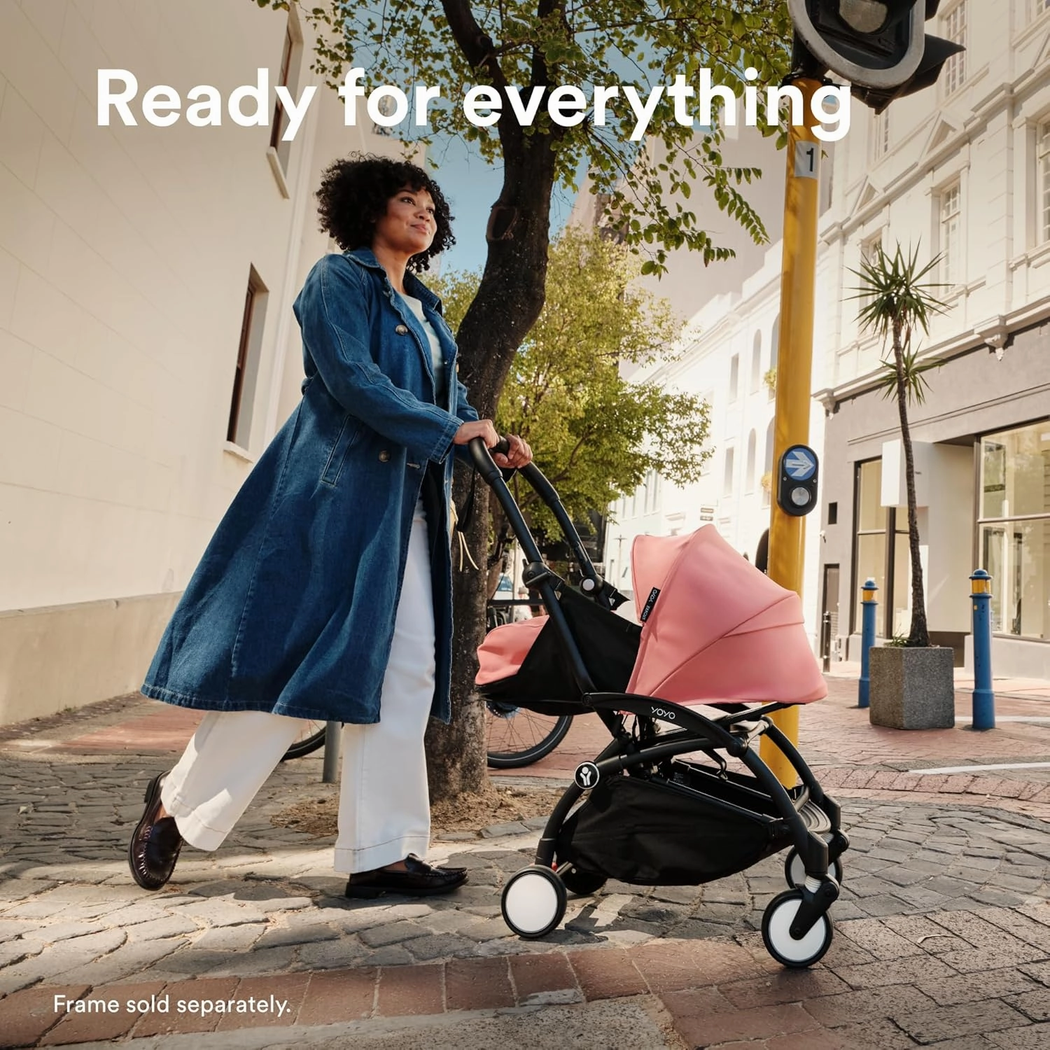 Stokke YOYO 0  Newborn Pack, Ginger - Includes Mattress, Extendable Canopy & Five-Point Harness - Requires YOYO3 Frame (Sold Separately)