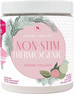 Strong   Sexy Fit, Weight and Diet Support Health Supplement, Caffeine Free Non Stim Drink Powder for Appetite Control and Metabolism Support, Supplements for Women, Guava Colada Flavor, 30 SVG