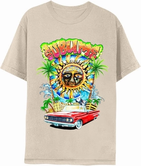 Sublime T Shirt Long Beach CA Adult Natural Short Sleeve 90s Rock Ska Band Vintage Style Graphic Tees