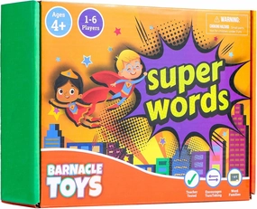 Super Words - CVC Word Builders, Phonics Games, Rhyming Words Game for Kids, Kindergarten Learning Games, Match it Puzzles for Toddlers, Learn to Read Game, CVC Words for Kindergarten Activities