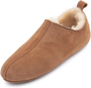 surell - Shearling Lamb Soft Sole Slippers with Cow Suede Shell and Sheepskin Insole (Natural)