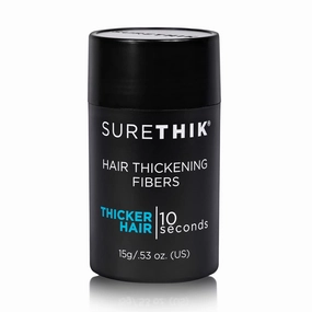 SURETHIK Building Hair Fibers to Conceal Thinning Hair, 100% Organic Keratin for Instantly Fuller Looking Hair, for Men & Women, Grey, 15g