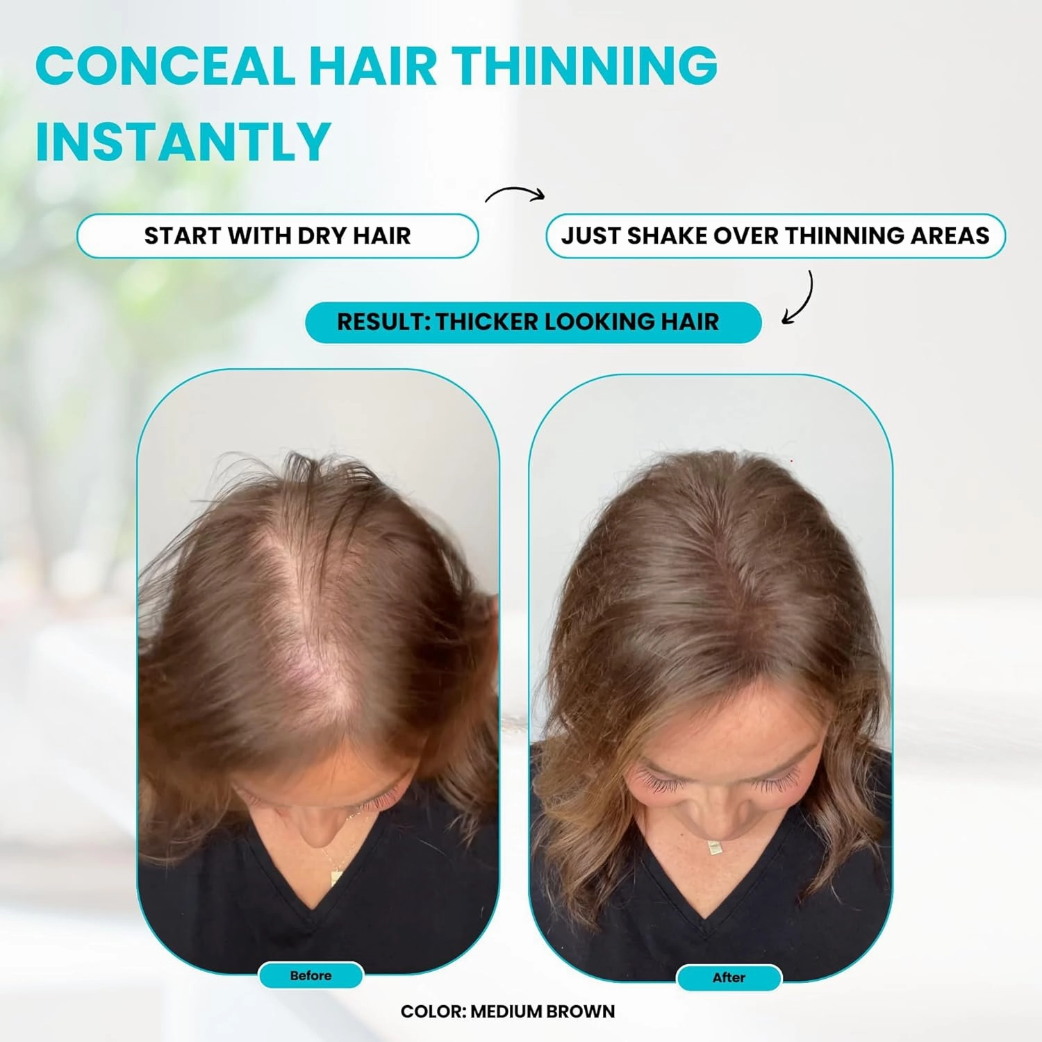 SURETHIK Building Hair Fibers to Conceal Thinning Hair, 100% Organic Keratin for Instantly Fuller Looking Hair, for Men & Women, Grey, 15g