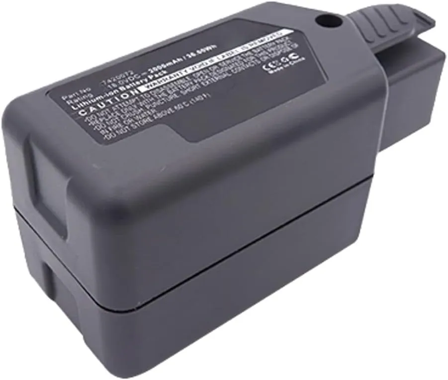 Synergy Digital Power Tool Battery, Compatible with Wolf Garten Li-ion Power GTB 815 Trimmer Power Tool, (Li-ion, 18V, 2000mAh) Ultra High Capacity, Replacement for Wolf Garten 7420072 Battery
