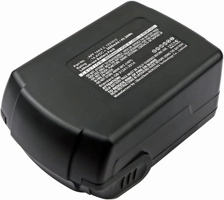Synergy Digital Power Tool Battery, Compatible with Kress 144 AFB Power Tool, (Li-ion, 14.4V, 3000mAh) Ultra High Capacity, Replacement for Kress APF 144/4.2 Battery