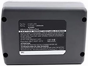 Synergy Digital Power Tool Battery, Works with Wolf Garten 41A20-L650 Power Tool, (Li-Ion, 18V, 2000 mAh) Ultra High Capacity, Compatible with Wolf Garten 41A20-L650 Battery