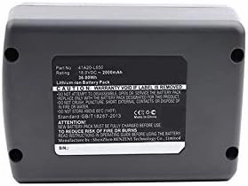 Synergy Digital Power Tool Battery, Works with Wolf Garten 41A20-L650 Power Tool, (Li-Ion, 18V, 2000 mAh) Ultra High Capacity, Compatible with Wolf Garten 41A20-L650 Battery