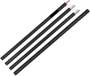 Telescopic Tarp Poles，Adjustable Tent Poles 1pcs Thicken Aluminum Alloy Tent Pole Adjustable Tent Support Rods Beach Shelter Tarp Awning Pole Poles for Camping Hiking Tent Tent Poles(Black)