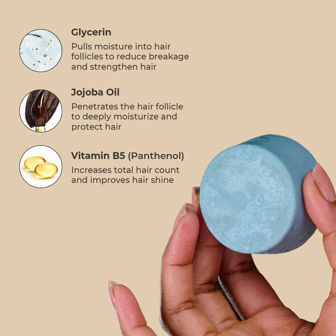The Earthling Co. Conditioner Bars - Promote Hair Growth, Strengthen & Moisturize - Paraben Free formula with Natural Ingredients for Dry Hair (Sweet Sandalwood, 1.8 oz) (3 Pack)