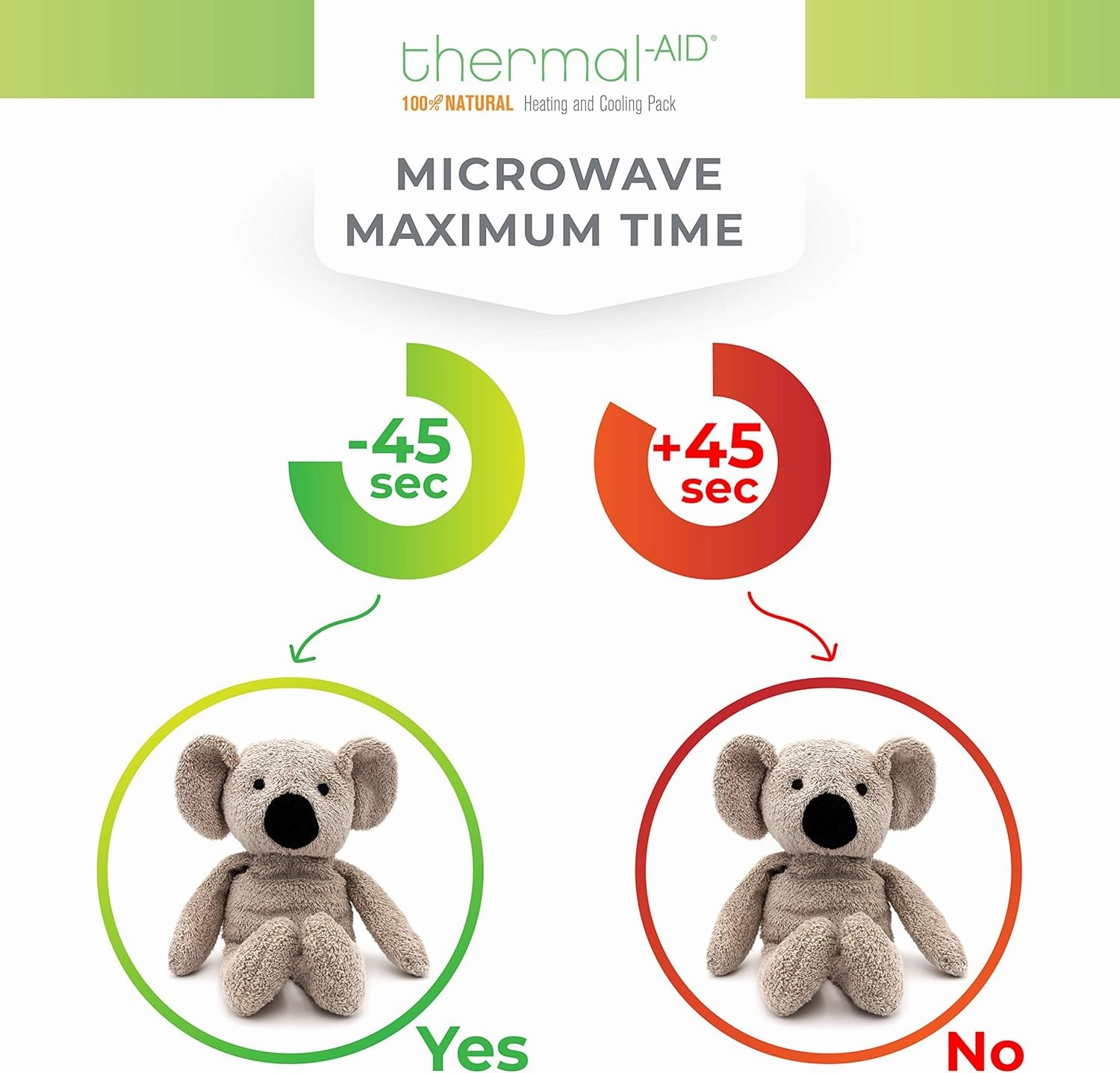 Thermal-Aid Zoo Microwavable Stuffed Animal - Plush Toy and Hot Cold Pack - Ollie The Koala