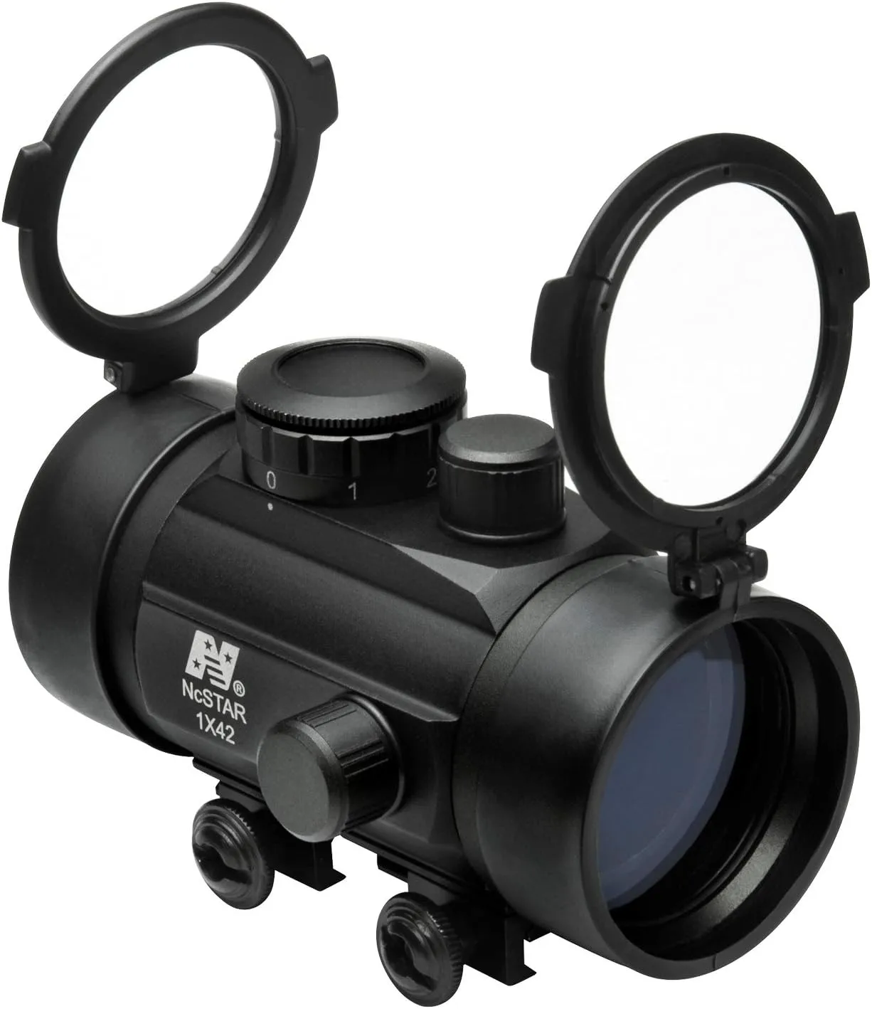 Tippmann NcStar 1x42 B-Style Red Dot Sight/Weaver Base (DBB142)