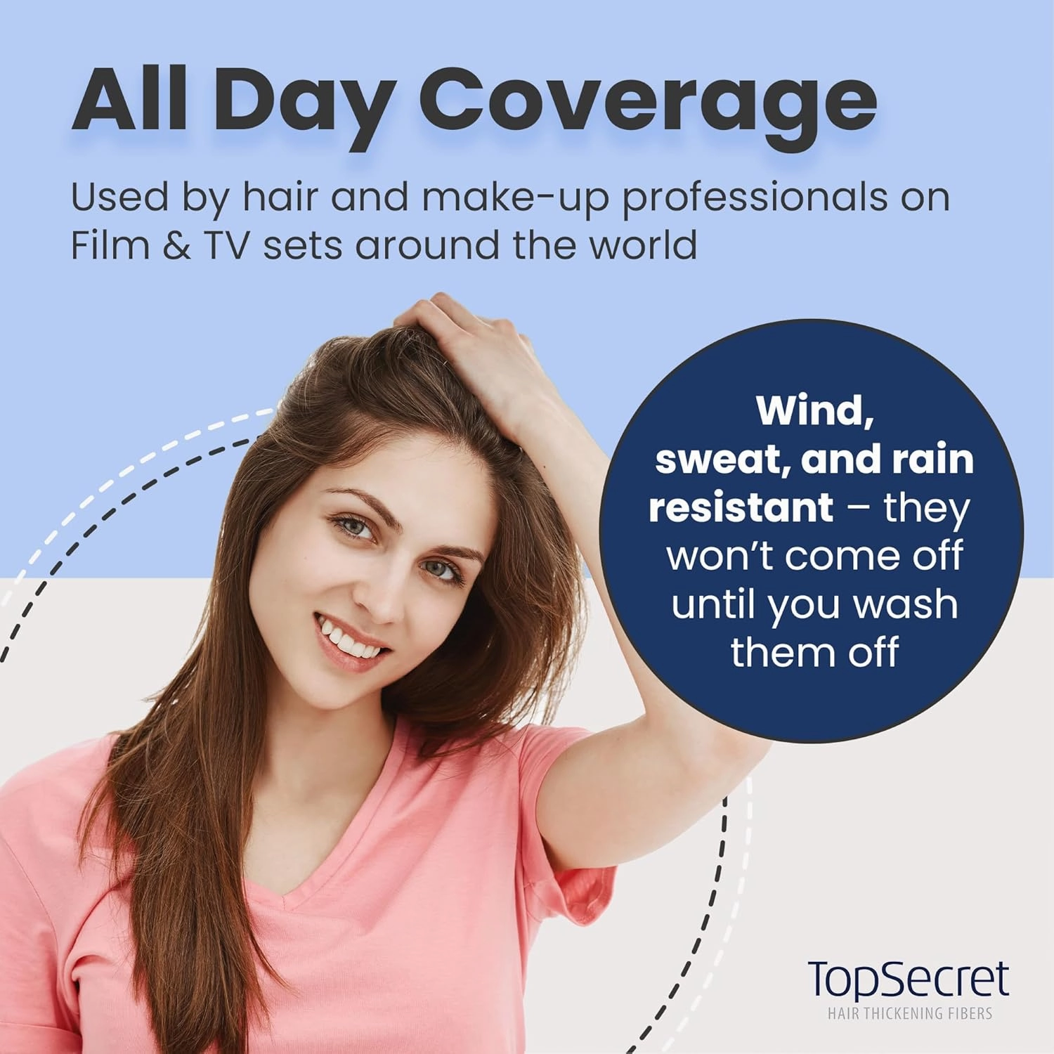 Top Secret Hair Thickening Building Fibers Applicator Included - Undetectable & Natural Hair Filler - for Men & Women - Instantly Fill In Thinning Hair - Weather & Sweat Resistant (Auburn, Medium)