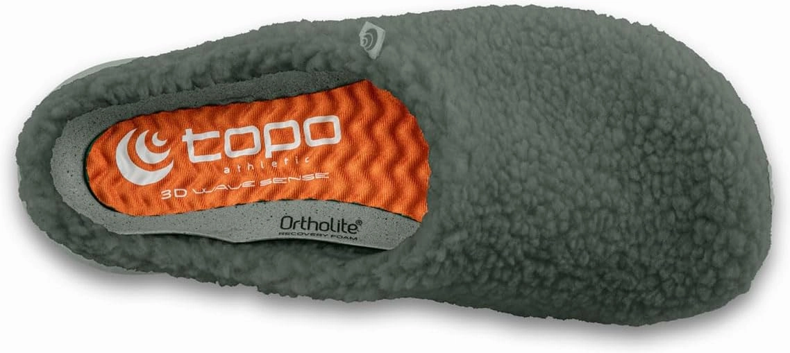 Topo Athletic Women's Revive Lightweight Comfortable 3MM Drop Recycled Fleece Natural Recovery Shoes, Everyday Wear Slippers