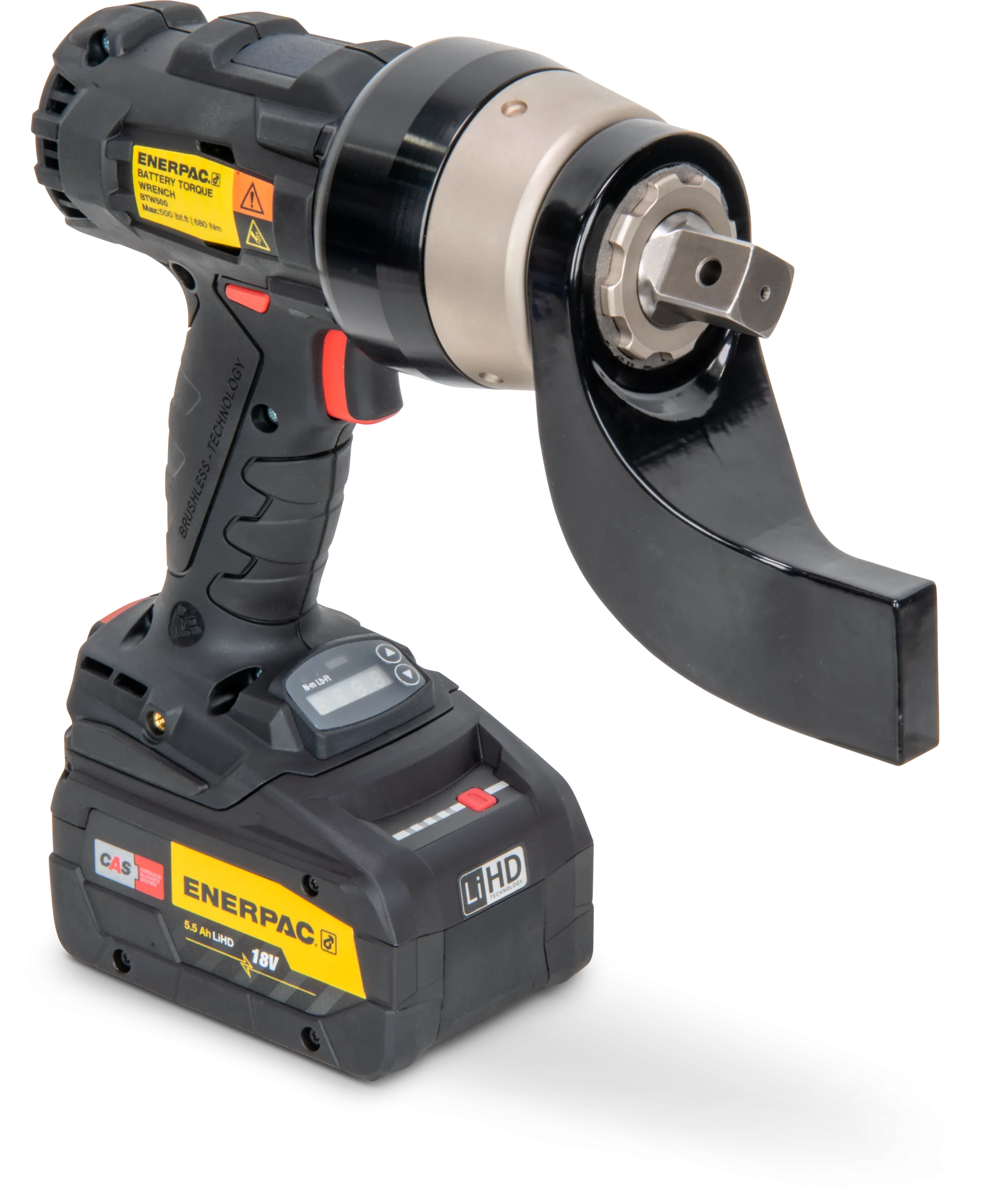 Torque Wrench Kit - Battery Powered (120-500 lbs/ft.) 3/4" Sq. Dr. w/ Reaction Arm