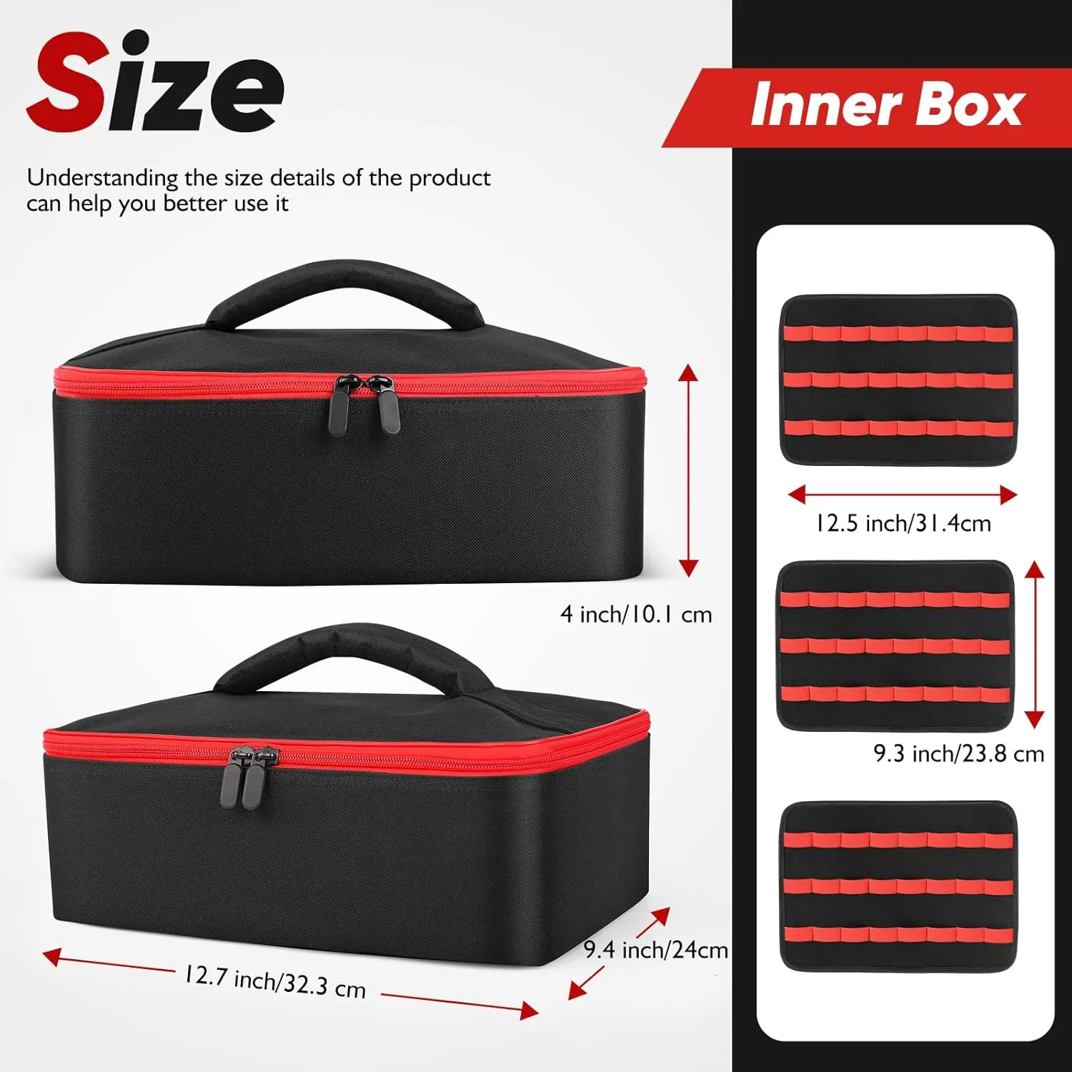 Toy Car Organizer Compatible with Hotwheels Cars and Matchbox Cars. 3 compartments for storing 72 toy cars.(Case Only) (Black, 72)