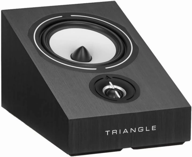 triangle - BOREA BRA1-3D Home Cinema Speakers - Atmos/DTS: X/Auro 3D Compatible - Atmos & Surround Versatility - Output 89 dB/W/m - 206 x 180 x 300 mm - Black (Pair)