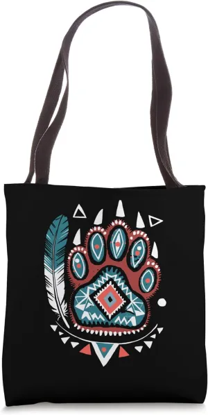 Tribal Bear Claws for Native American African Pride Tote Bag