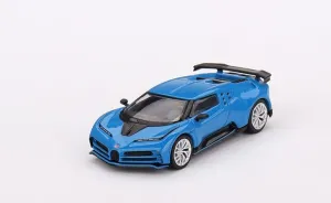 True Scale Miniatures Model Car Compatible with Bugatti Centodieci Blu Bugatti Limited Edition 1/64 Diecast Model Car MGT00586, Blue