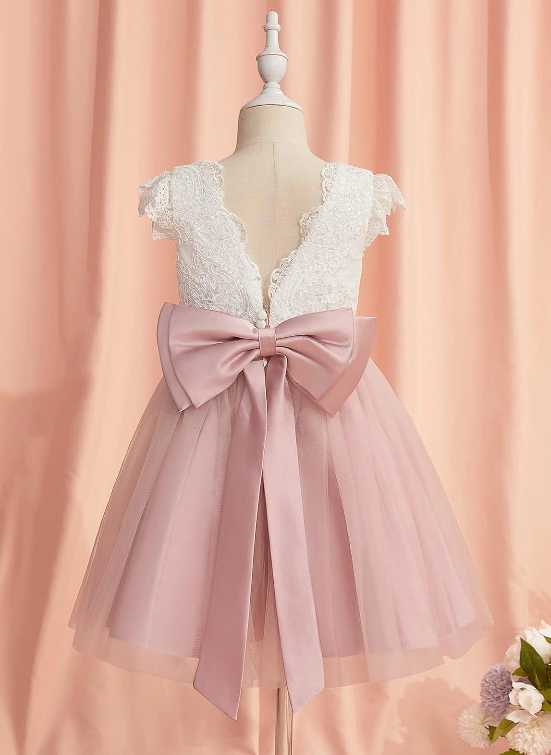 Tulle Flower Girl Dress for Wedding Cute Toddler Girls Party Dress Baby Kids Birthday Prom Ball Gowns